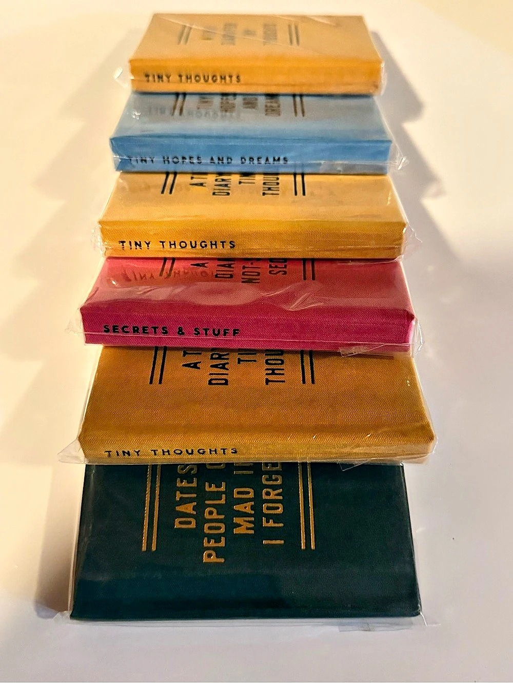 Brass Monkey Tiny Diary Series Set of 6 Mini Journals - NEW SEALED